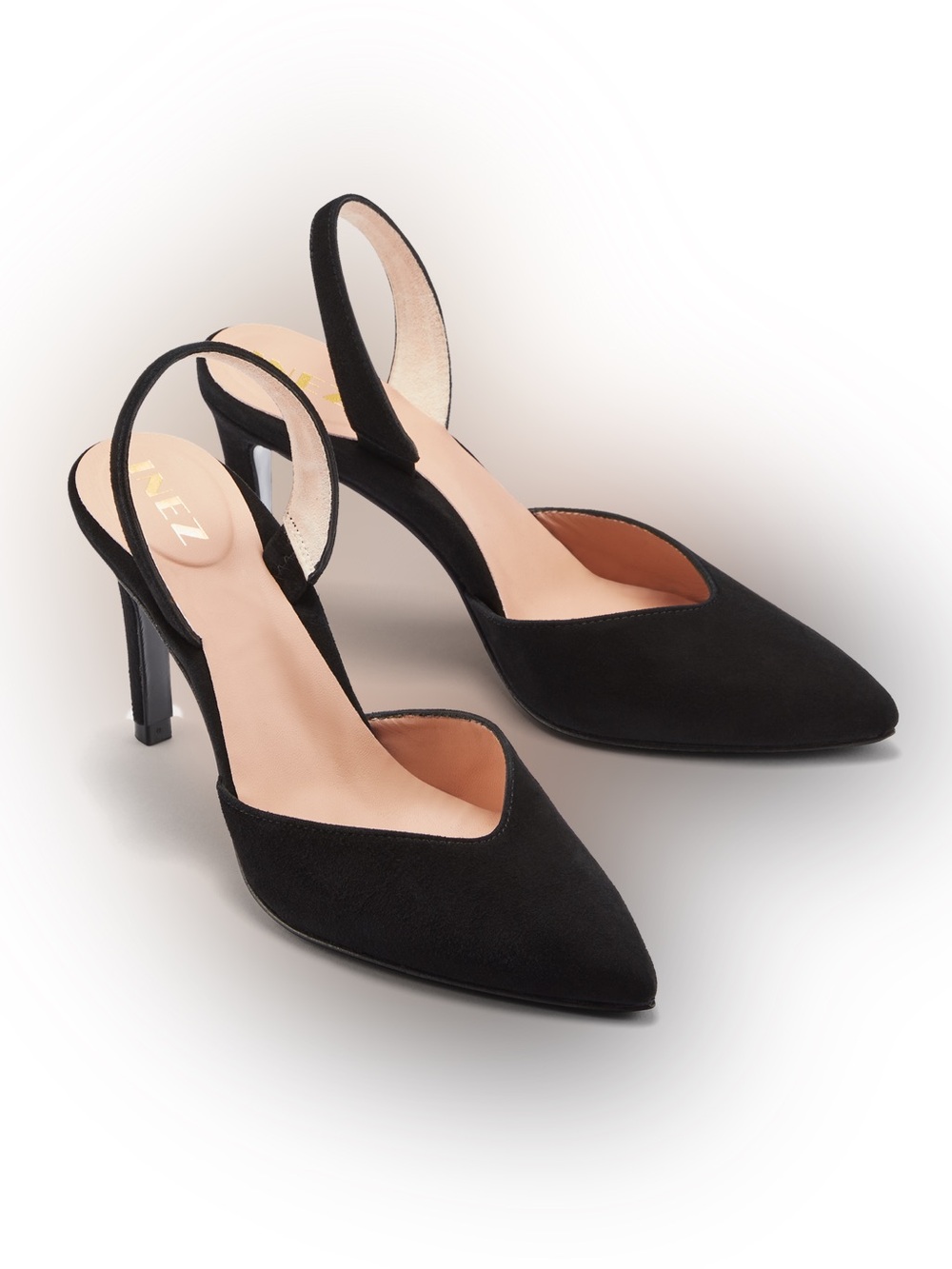 Inez Diana Stiletto pump in black suede size 10 N